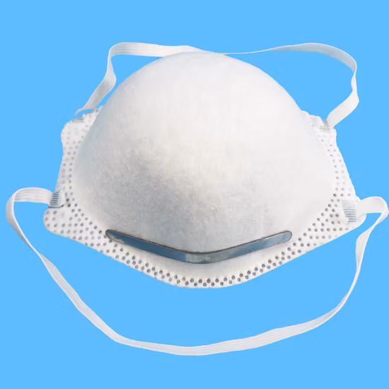 벨브 없는 직업적인 방어적인 FFP3 컵 모양 가면