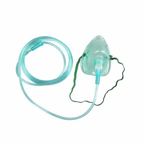 Bm® 튜브 ISO13485 CE FDA가 포함된 고품질 일회용 의료용 PVC 산소 마스크