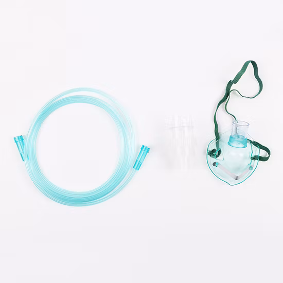 Bm® 튜브 ISO13485 CE FDA가 포함된 고품질 일회용 의료용 PVC 산소 마스크